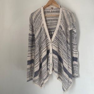 Free People S Knit Buttoned Front Cardigan